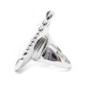 SWAROVSKI リング 指輪 クリスタル しずく 14号 シルバー色