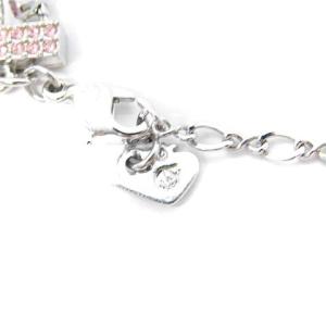 SWAROVSKI ブレスレット ストーン シルバー色 ピンク