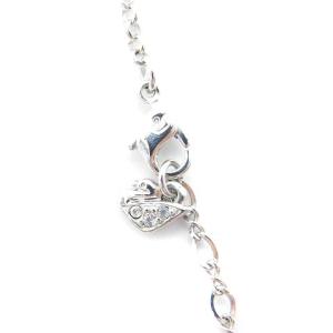 SWAROVSKI ネックレス クリスタル シルバー色 青 ブルー