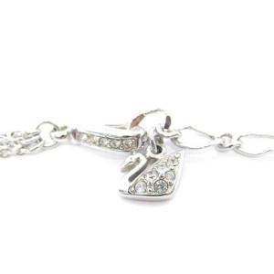 SWAROVSKI ネックレス クリスタル ストーン シルバー色 水色 ライトブルー