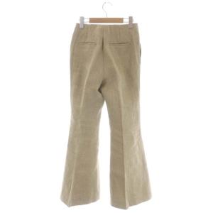 MADISONBLUE FLARE PANTS LINEN パンツ フレア センタープレス ジッパーフライ リネン 01 ベージュ