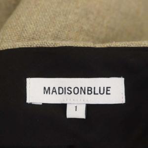 MADISONBLUE FLARE PANTS LINEN パンツ フレア センタープレス ジッパーフライ リネン 01 ベージュ