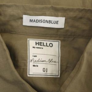 MADISONBLUE Hampton ハンプトン ワークシャツ 長袖 チュニック 01 カーキベージュ