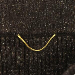 Deuxieme Classe ikat調 タイトスカート リブット ロング 36 ダークブラウンミックス