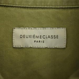 Deuxieme Classe ダブルポケット ミリタリーシャツジャケット 長袖 薄手 カーキ OS