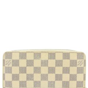 LOUIS VUITTON ジッピーウォレット ダミエ アズール 長財布 アイボリー グレー N41660