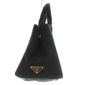 PRADA 1BG439 カナパSS MINI 2wayバッグ キャンバス ロゴ ブラック