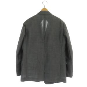 Drawer テーラードジャケット 1B 背抜き モヘヤ ウール混 薄手 36 グレー