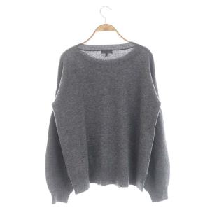 Theory CHARMANT MIXED.STITCH.BOATH ウールカシミヤ ニット セーター オーバーサイズ 長袖 S グレー