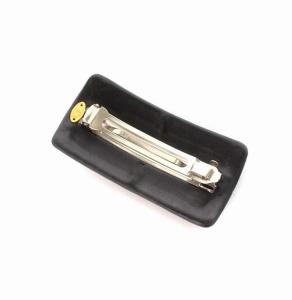 CHANEL ヴィンテージ バレッタ ココマーク レザー ブラック