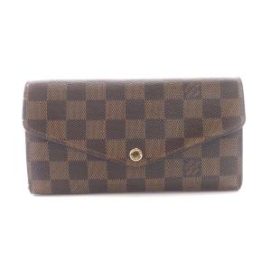 N63209 ダミエ ポルトフォイユ サラ 長財布 フラップ エベヌ ブラウン