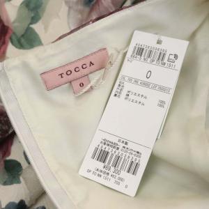 TOCCA 22AW【復刻&洗える!】ATELIER SENKA ワンピース 花柄 ひざ丈 フレンチスリーブ 0