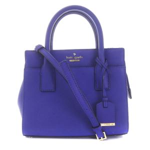 ハンドバッグ ショルダーバッグ 2WAY レザー タグ 青 ブルー