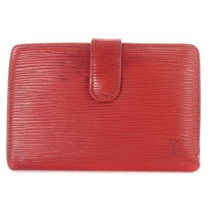 エピ ポルトフォイユ ヴィエノワ 二つ折りがま口財布 ロゴ 赤 レッド M6364E