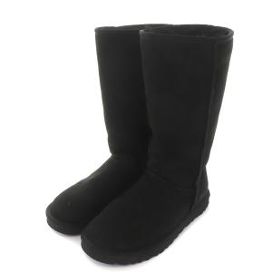 UGG australia CLASSIC TALL II ムートンブーツ ロング スエード USA7 24.0cm 黒 ブラック