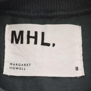 MHL. ROUGH COTTON JERSEY SS WOMENS カットソー 五分袖 プルオーバー 2 グリーングレー