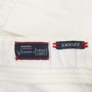 DIESEL KROOLEY-NE ジョグジーンズ パンツ テーパード イージー 30 白 ホワイト