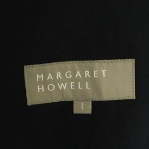 MARGARET HOWELL COTTON LINEN PLAIN WEAVE スイングトップ ブルゾン ジップアップ リネン混 1 紺 ネイビー
