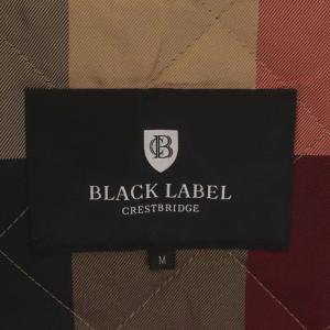 BLACK LABEL CRESTBRIDGE ライナー付き トレンチコート  ダブル ロゴボタン M 黒 ブラック