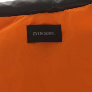 DIESEL ナイロン ダウンベスト 総裏地 ジップアップ M 黒 ブラック