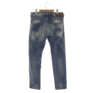 DIESEL BELTHER ダメージ デニムパンツ ジーンズ テーパード ボタンフライ W29 L30 青 ブルー