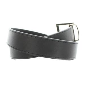 BLACK LABEL CRESTBRIDGE バックル ベルト レザー 黒 ブラック シルバー色