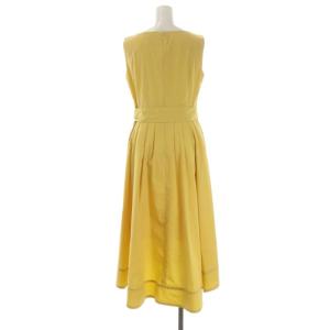 M'S GRACY ノースリーブワンピース ミモレ丈 ロング 38 マスタードイエロー