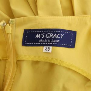 M'S GRACY ノースリーブワンピース ミモレ丈 ロング 38 マスタードイエロー