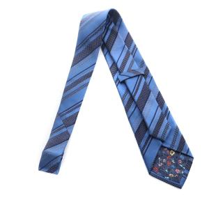 PAUL SMITH ネクタイ レギュラータイ マルチストライプ シルク 紺 ネイビー