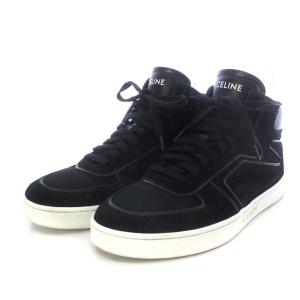 CELINE MU1201 Z TRAINER HIGH TOP SNEAKER 26.5cm ブラック