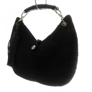TOFF&LOADSTONE かごバッグ ハンドバッグ タッセル 黒 ブラック