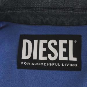 DIESEL デニムライダースジャケット ブルゾン ジップアップ ストレッチ XS グレー