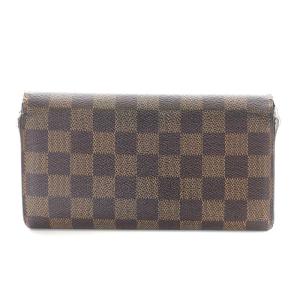 LOUIS VUITTON ダミエ ポルトモネ カルト・クレディ 二つ折り長財布 N61725 茶 ブラウン
