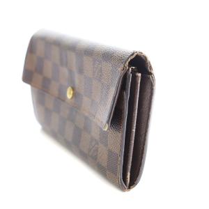 LOUIS VUITTON ダミエ ポルトモネ カルト・クレディ 二つ折り長財布 N61725 茶 ブラウン