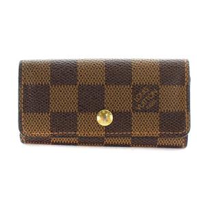 ダミエ ミュルティクレ4 エベヌ キーケース 4連 N62631 OH