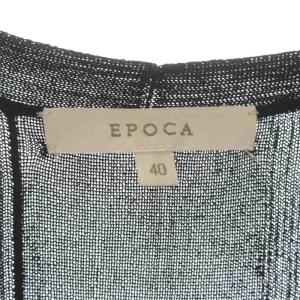 EPOCA ニット ロング カーディガン 長袖 40 黒 ブラック