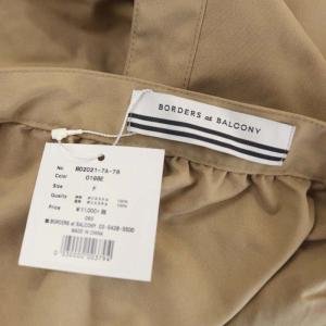 BORDERS at BALCONY フリル エプロンドレス ワンピース ロング ノースリーブ ホルターネック ティアード F ベージュ 黒 白