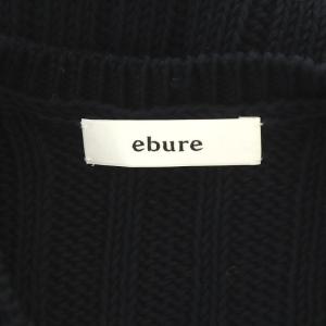 ebure 22SS スプリングニットベスト プルオーバー 濃紺 ダークネイビー