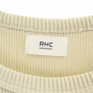 Ron Herman RHC 22SS Rib Tank Top ニットリブタンクトップ カットソー ノースリーブ XS ライトベージュ