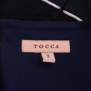TOCCA RIPOSINO リポジーノ ドレス ワンピース 撥水加工 半袖 ミモレ丈 ロング フレア ボートネック ウエストマーク ギャザー