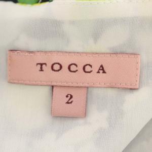 TOCCA 22SS SHADOW LEMON ドレス ワンピース ノースリーブ レモン ロング 2 黄色 マルチカラー