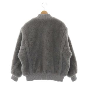 Max Mara 22AW TERRY テディベア ボアジャケット ブルゾン ジップアップ 36 グレー