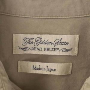 REMI RELIEF レミレリーフ LAppartemen取扱い Chambray シャツ シャンブレーシャツ オーバーサイズ 長袖 ヴィンテージライク