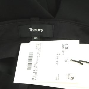 Theory STRETCH CANVAS TREECA 4N パンツ テーパード ストレッチ 00 黒 ブラック