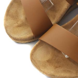 BIRKENSTOCK PAPILLIO パピリオ SIBYL シビル サンダル ウエッジソール レザー バックル ロゴ型押し 36 23.0cm