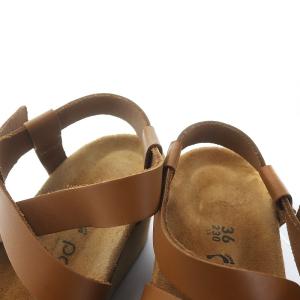 BIRKENSTOCK PAPILLIO パピリオ SIBYL シビル サンダル ウエッジソール レザー バックル ロゴ型押し 36 23.0cm