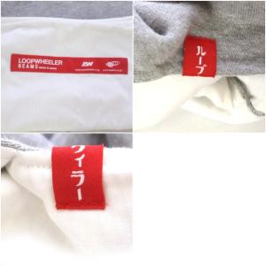 LOOPWHEELER BEAMS別注 吊裏 マーケットバッグ トートバッグ スウェット ミドルウェイト グレー
