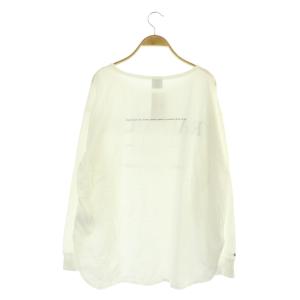 Spick&Span 21SS RADIEUSEロゴロングTシャツ カットソー 長袖 F 白 黒 ホワイト ブラック