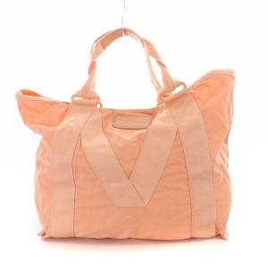 MARC by MARC JACOBS ボストンバッグ トートバッグ ロゴプリント ペールオレンジ