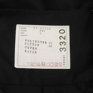 sacai 裾プリーツ ティアード カットソー レース 半袖 1 黒 ブラック 17-03320